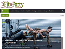 Tablet Screenshot of fitandfortysomething.com
